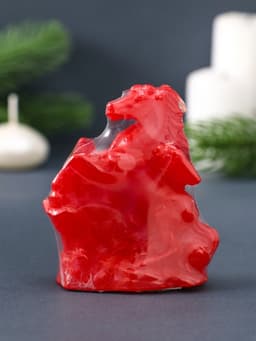 Свеча декоративная «Лошадка-Пегас» 3.5×6.5×8 см, красный