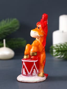 Свеча декоративная «Лошадка цирковая» 4.5×6×11 см, золотой