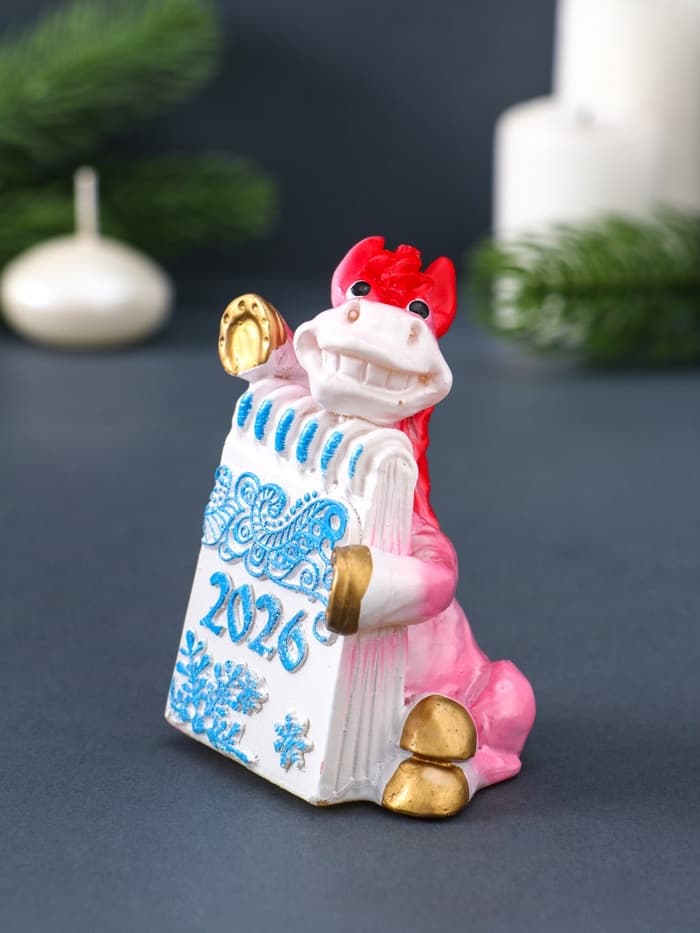 Свеча декоративная «Лошадка с открыткой» 6×4.5×8.5 см, розово-голубой