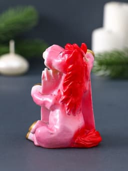 Свеча декоративная «Лошадка с открыткой» 6×4.5×8.5 см, розово-голубой