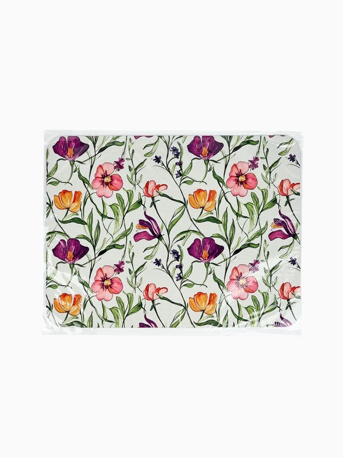 Коврик для сушки посуды впитывающий «Цветы», 30×40 см