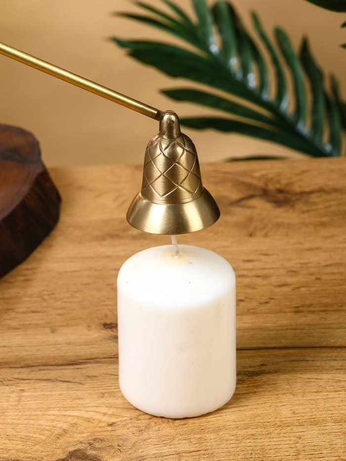 Гаситель для свечей «Очаг», 26 см, латунь