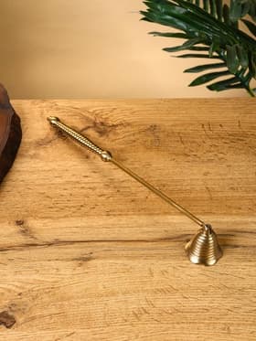 Гаситель для свечей «Спираль», 28 см, латунь