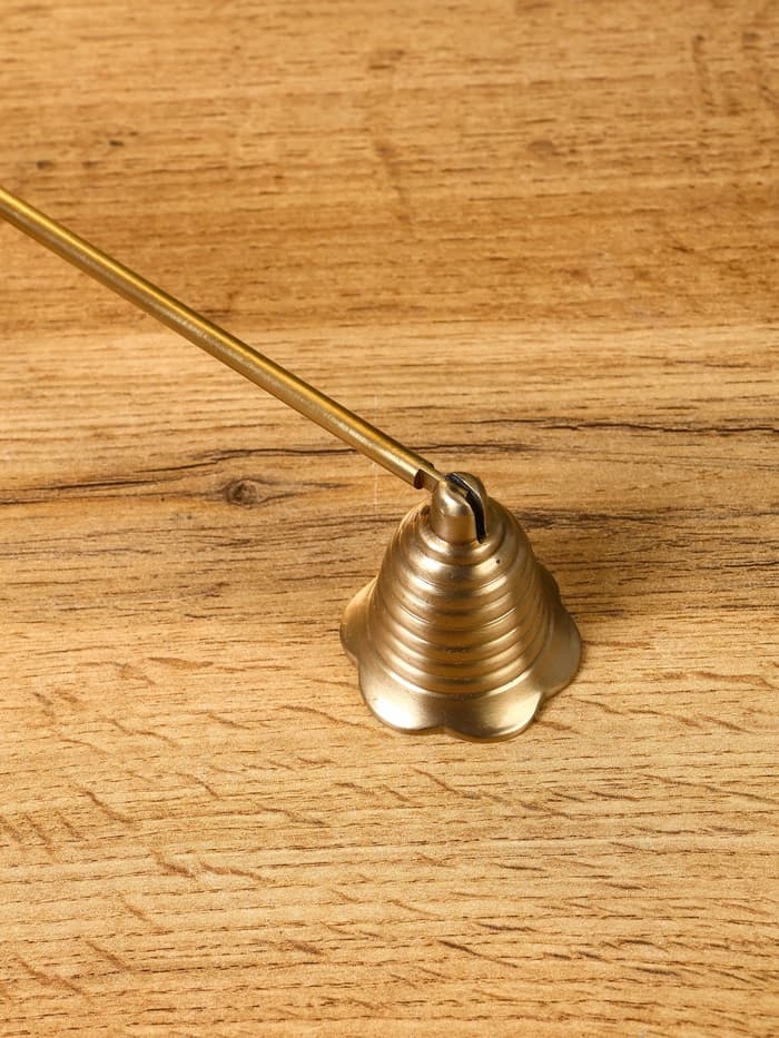 Гаситель для свечей «Спираль», 28 см, латунь