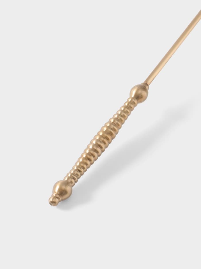 Гаситель для свечей «Спираль», 28 см, латунь