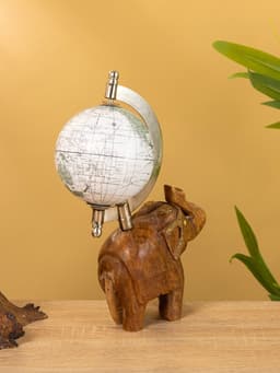 Глобус сувенирный, 11×8×21.5 см, подставка дерево