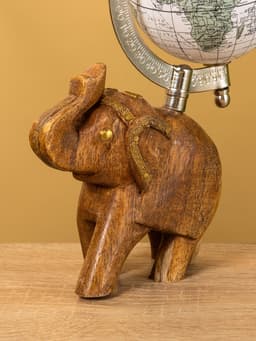 Глобус сувенирный, 11×8×21.5 см, подставка дерево