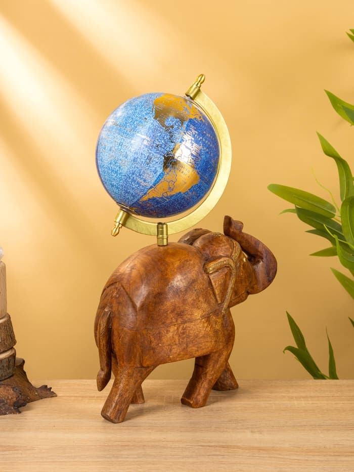 Глобус сувенирный, 22×12.5×353.5 см, подставка дерево