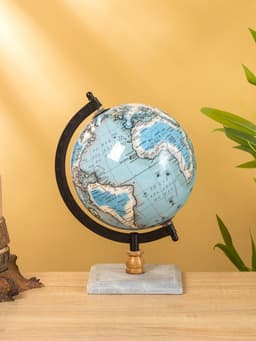 Глобус сувенирный, 18×15×25 см, подставка мрамор
