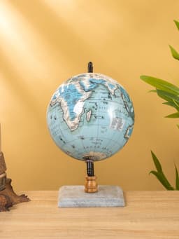 Глобус сувенирный, 18×15×25 см, подставка мрамор