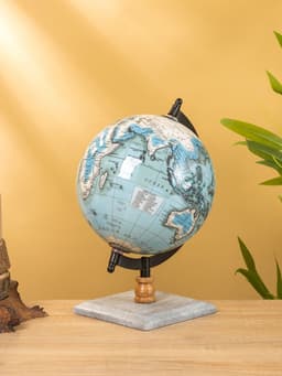 Глобус сувенирный, 18×15×25 см, подставка мрамор