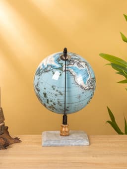 Глобус сувенирный, 18×15×25 см, подставка мрамор