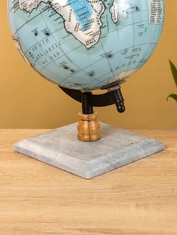 Глобус сувенирный, 18×15×25 см, подставка мрамор