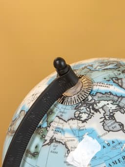 Глобус сувенирный, 18×15×25 см, подставка мрамор