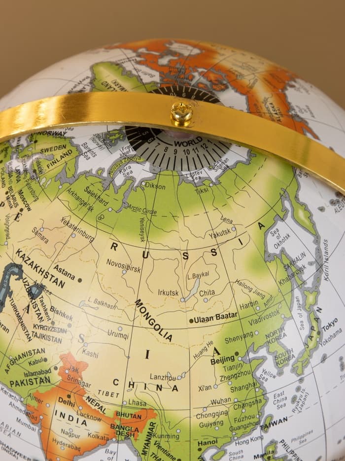 Глобус сувенирный, 23×27×35 см, подставка металл