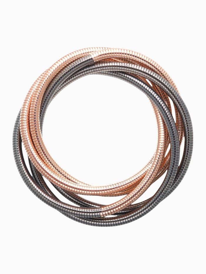 Браслет трансформируется в кулон «Обруч», d=8-24 см, металл, цвет золото, серебро