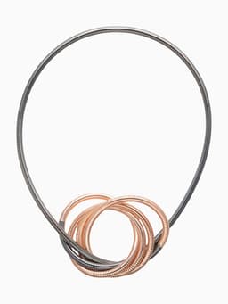 Браслет трансформируется в кулон «Обруч», d=8-24 см, металл, цвет золото, серебро