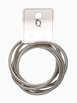 Браслет трансформируется в кулон «Обруч», d=8-24 см, металл, цвет серебро