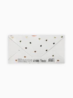 Конверт для денег «С рождением чуда!», тиснение, 16.5×8 см