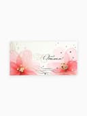 Конверт для денег «С Юбилеем!», цветы розовые, тиснение, 16.5×8 см