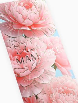 Конверт для денег «Любимой мамочке», пионы, тиснение, 16.5×8 см