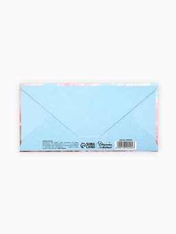 Конверт для денег «Любимой мамочке», пионы, тиснение, 16.5×8 см