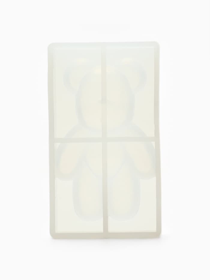 Набор для создания брелока из эпоксидной смолы «Мишка» с блёстками