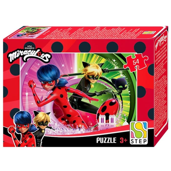 Пазл «Леди Баг и Супер-Кот», 54 элемента, МИКС