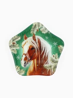 Соусник стеклянный новогодний «С новым годом», 10.8×10.3 см, стекло