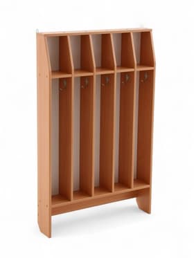 Шкаф напольный для полотенец, 5 мест, цвет бук бавария светлый