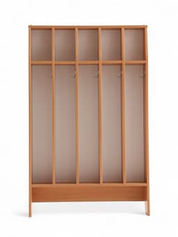 Шкаф напольный для полотенец, 5 мест, цвет бук бавария светлый