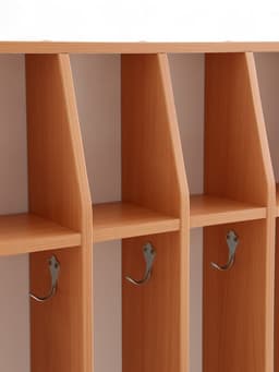 Шкаф напольный для полотенец, 5 мест, цвет бук бавария светлый