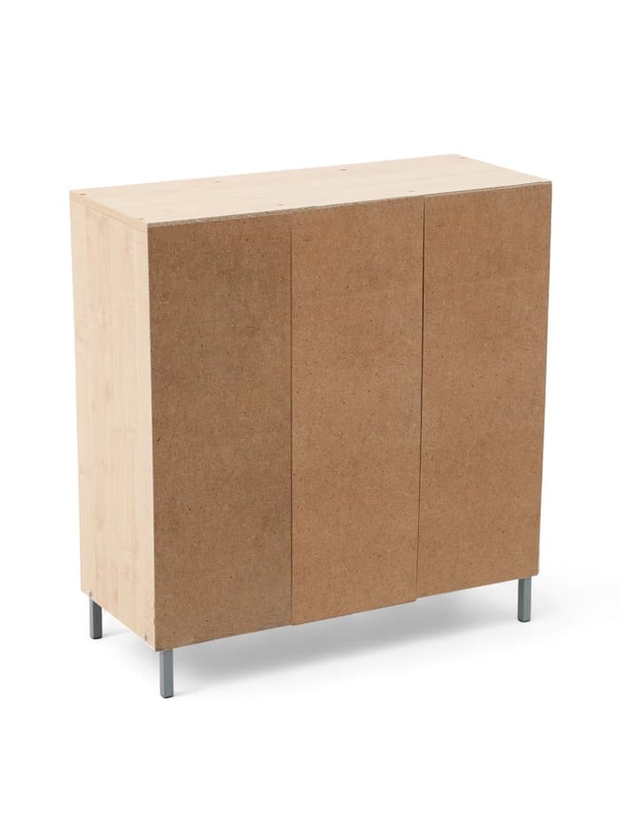 Шкаф для обуви, с полками на металлокаркасе, 850×350×900 мм, цвет клён танзау