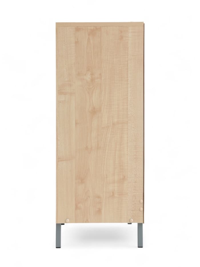 Шкаф для обуви, с полками на металлокаркасе, 850×350×900 мм, цвет клён танзау