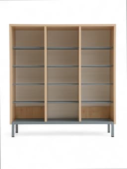 Шкаф для обуви, с полками на металлокаркасе, 850×350×900 мм, цвет клён танзау