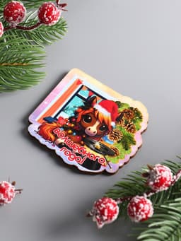 Магнит на холодильник «Лошадка. Волшебного года», 7×6.5 см