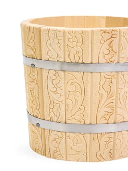 Ковш - черпак для бани и сауны, 1.5 л, липа, нержавеющий обруч, 49 см