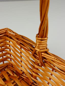 Корзина плетёная для хранения, ива, прямоугольная, коричневая, набор 3 шт.