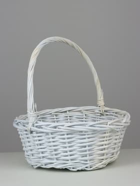 Корзина плетёная Des, ива, белый