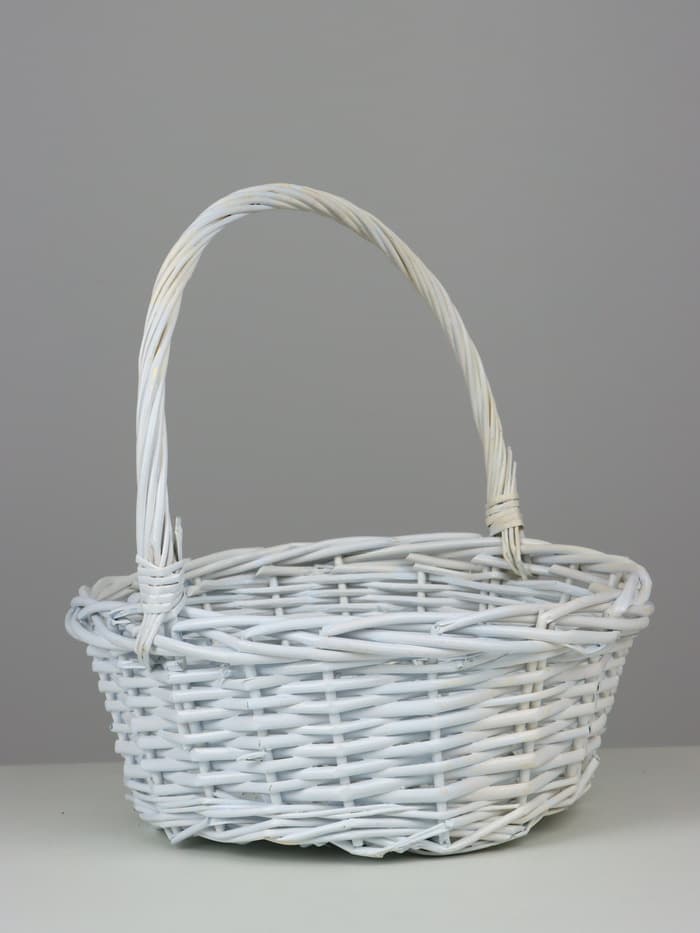 Корзина плетёная Des, ива, белый