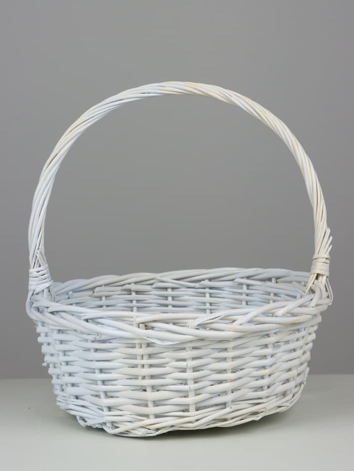 Корзина плетёная Des, ива, белый