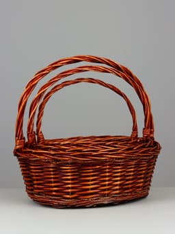 Набор корзин плетёных Smith, ива, 3 шт., коричневый