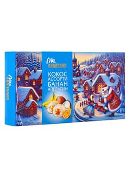 Конфеты глазированные «Набор конфет Ассорти», со вкусом банана и апельсина, 126 г