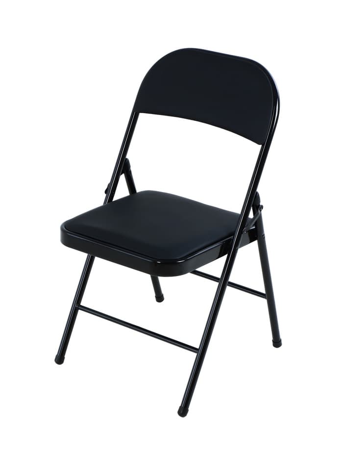 Стул складной «Клик Мебель», экокожа, цвет чёрный