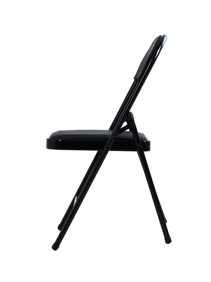 Стул складной «Клик Мебель», экокожа, цвет чёрный