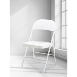 Стул складной «Клик Мебель», экокожа, цвет белый