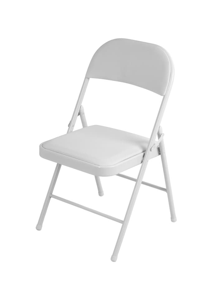 Стул складной «Клик Мебель», экокожа, цвет белый