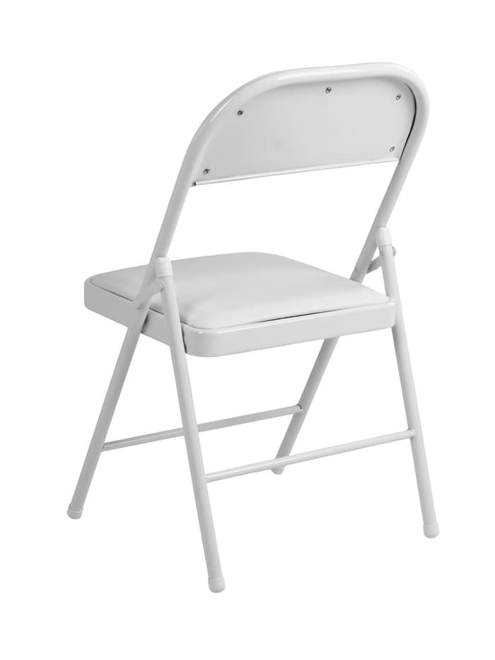 Стул складной «Клик Мебель», экокожа, цвет белый