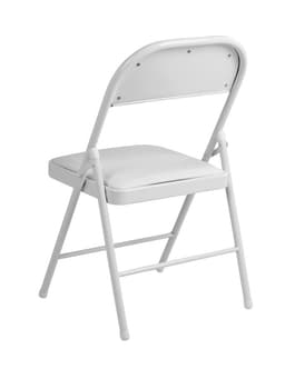 Стул складной «Клик Мебель», экокожа, цвет белый