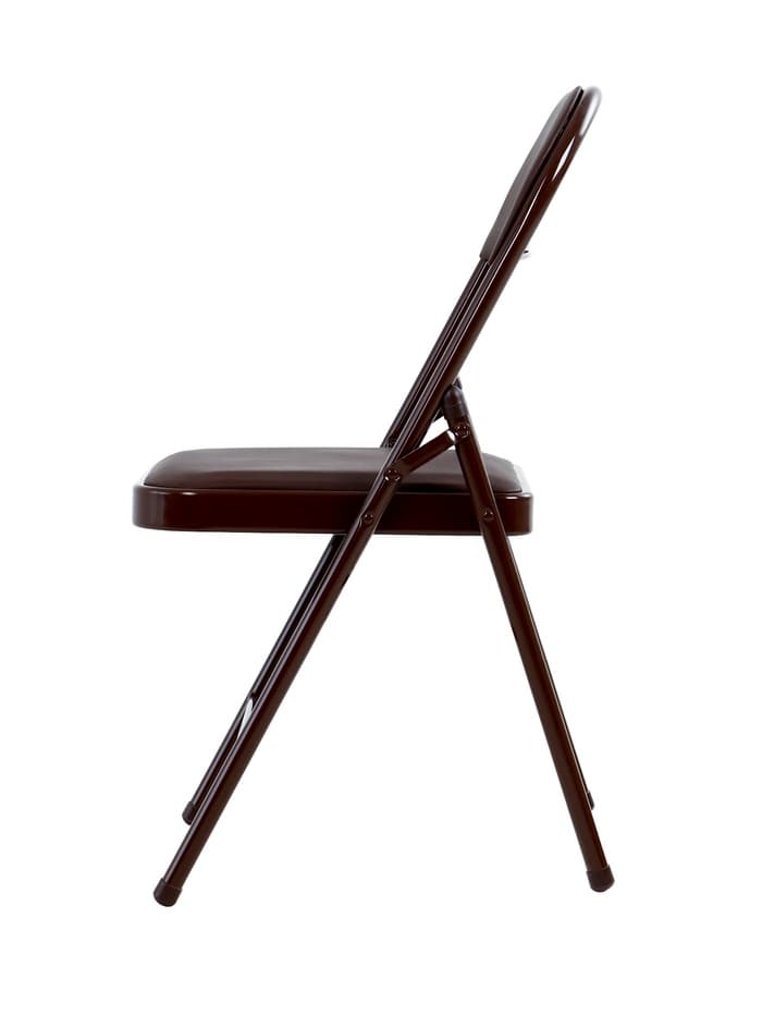 Стул складной «Клик Мебель», экокожа, цвет коричневый